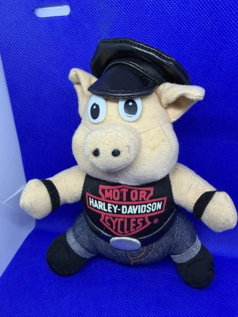 Rare! Vintage HARLEY DAVIDSON 'BIKER PIG' Collectible Plush Toy ~ 8